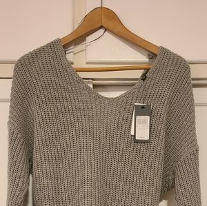 Guess, light grey, knot back sweater